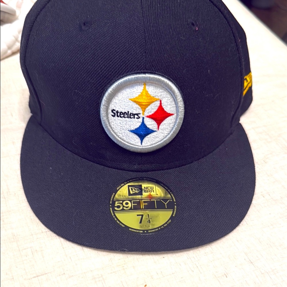 New Era Black and Silver Steelers 59FIFTY Cap
